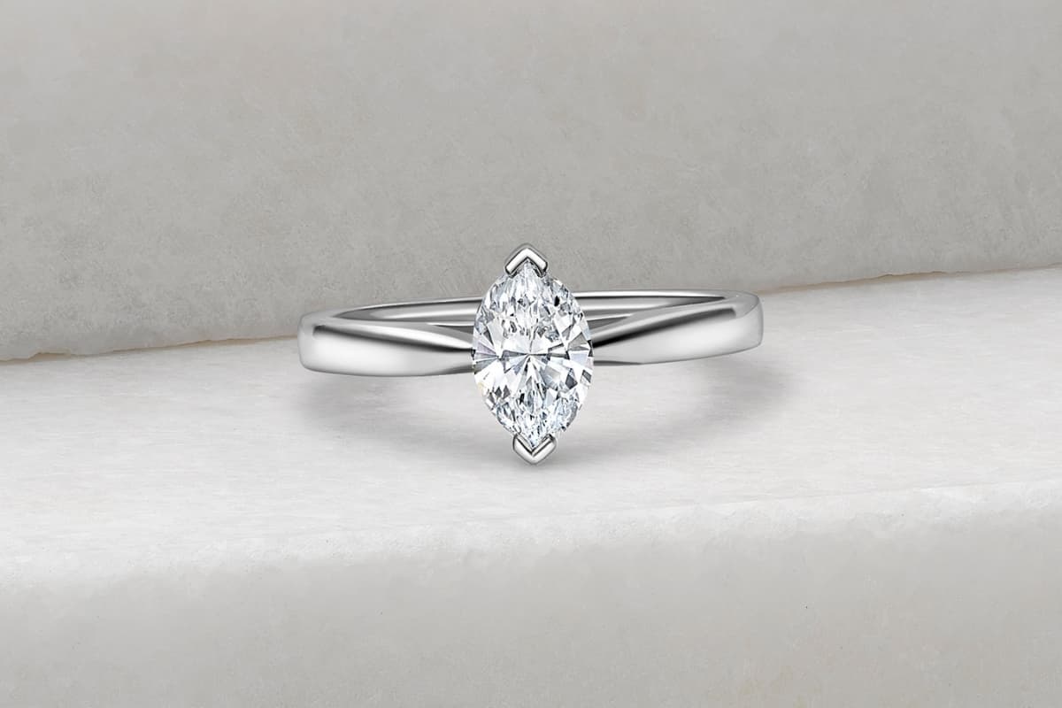 Category - Marquise Cut Engagement Rings