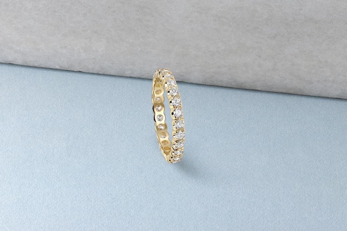 Yellow Gold Eternity Rings