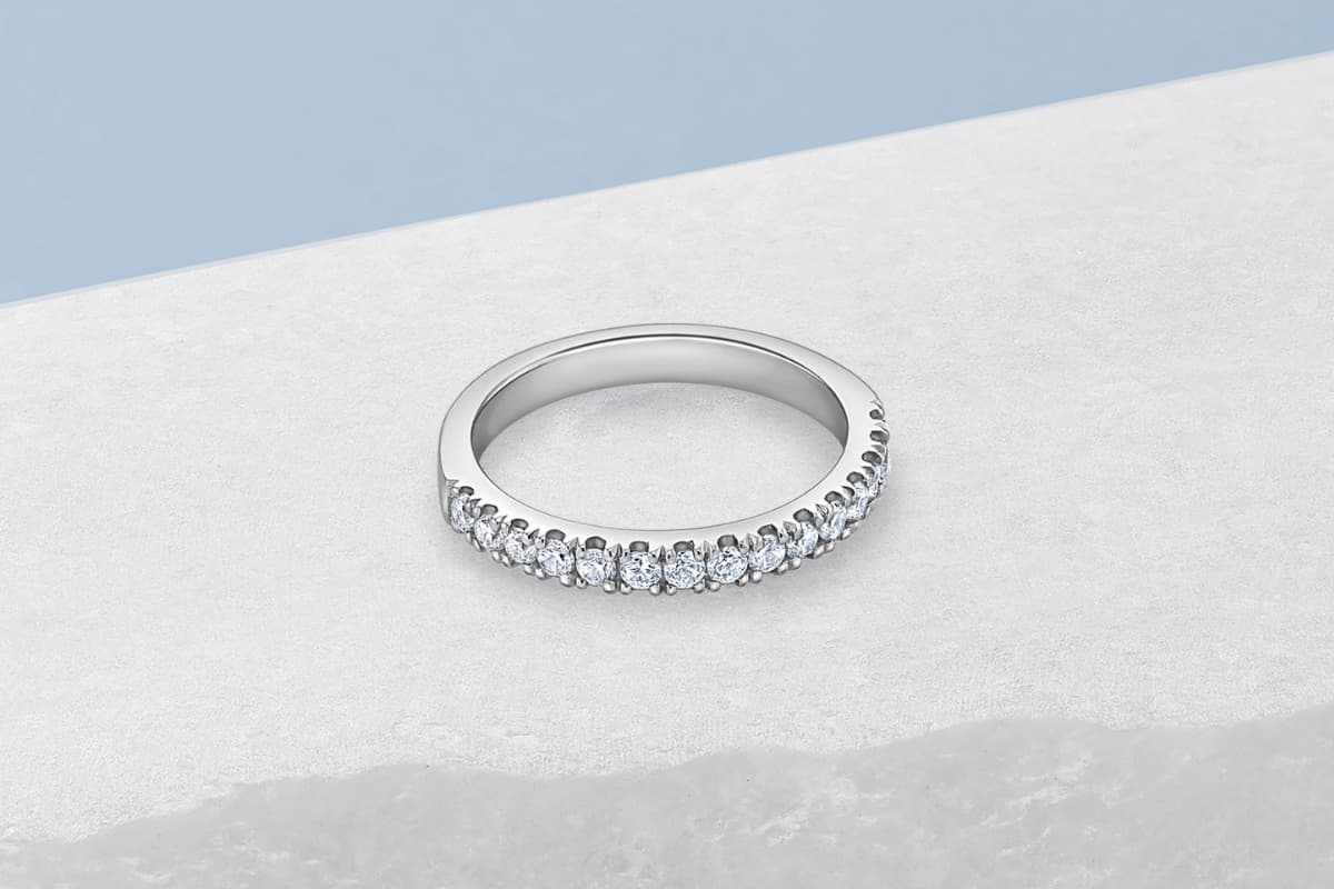 Diamond-Set Wedding Rings