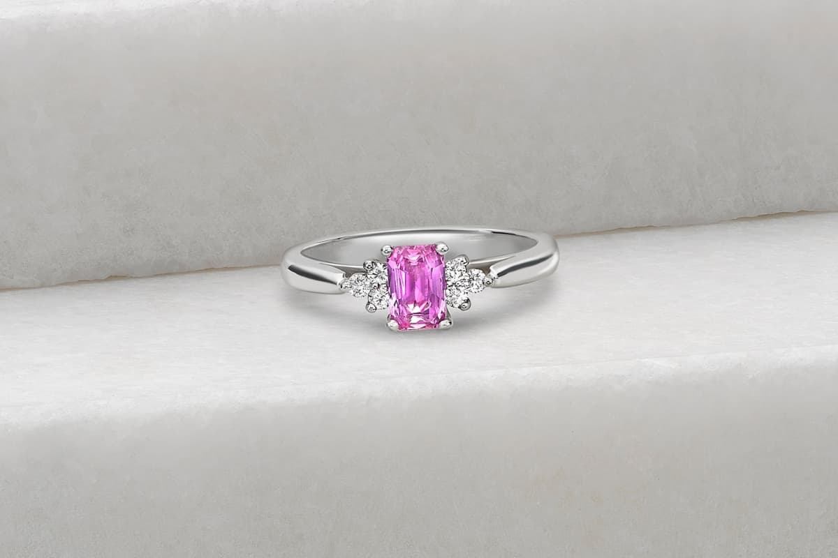 Halo Design Gemstone Rings