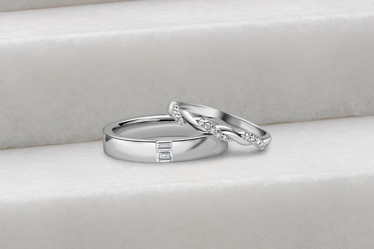 Category - Diamond-Set Wedding Rings